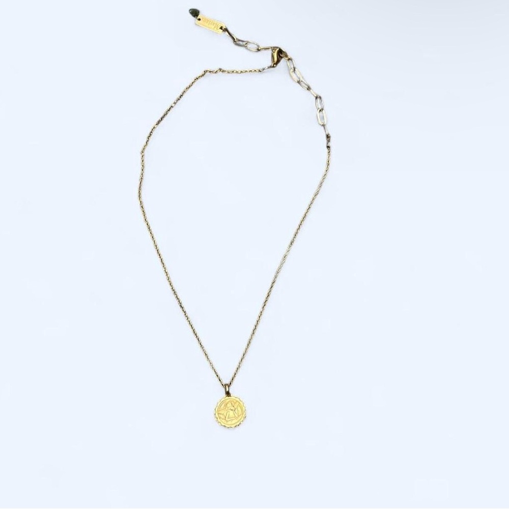 Francesca's Collections Gold Medallion Necklace